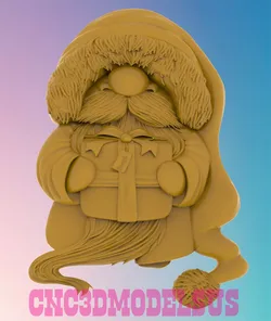 Gnome Santa Claus 3D MODEL STL FILE FOR CNC ROUTER LASER  3D print model