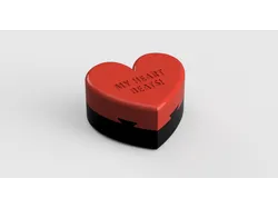 Heart (Dovetail Puzzle Box)