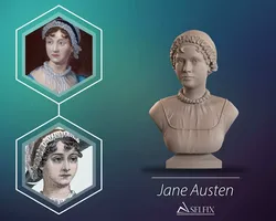 Jane Austen Bust Sculpture  3D print model
