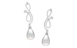 Light Weight Gold Diamond Earring  -earr19 3D print model