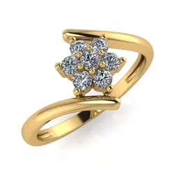 light weight gold diamond rings-C111116SKCH2026042-wt-0-5 3D print model