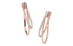 Light Weight Rose Gold Diamond Earring  -ER-2200 3D print model