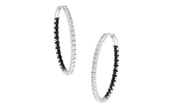 Light Weight White Gold Diamond Earring  -BU-500 3D print model