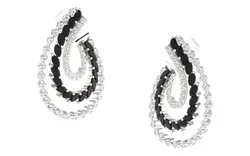 Light Weight White Gold Diamond Earring  -EAR-022 3D print model
