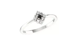 Light Weight White Gold Diamond Ring  -EZ LR-25 3D print model