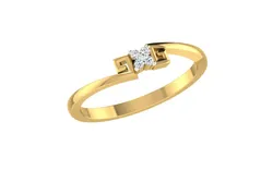 Light Weight Yellow Gold Diamond Ring  3dm and stl   -ZA RN 1360 3D print model