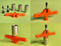 Magnetic micro Bit Hand Holder for 1/4' Bits Nuts