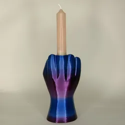 Middle finger candle holder  for 20 mm candles