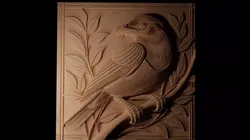 Mynah Bird CNC 3d Print High Relief Sand Casting 3D print model