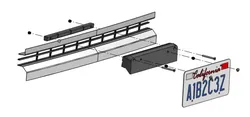 No-Drill Front Plate Mount - Gen 2.5 Toyota Tundra