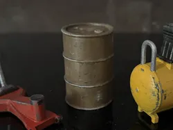 Oil Barrel - 1:24 scale garage diorama accessories