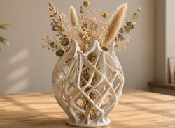 Organic mesh flowervase