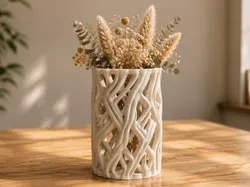 Organic weeve flowervase