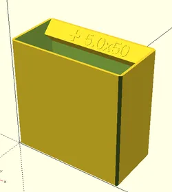 Parametric screw storage with label