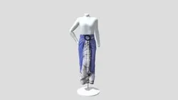 Pareo Batik Biru