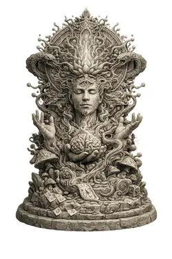 "SELF, CREATE, REPEAT"- Psychedelic Statue