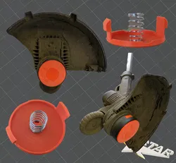 Spulenkappe für Rasentrimmer / bobbin cap for lawn trimmer