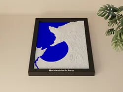 São Martinho do Porto, Portugal - 3D Miniature