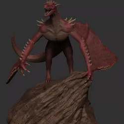 Wervyn Dragon 3D Print Model 3D print model