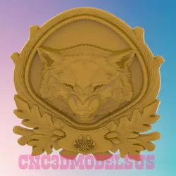 wolf 3D MODEL STL FILE FOR CNC ROUTER LASER 3D print model