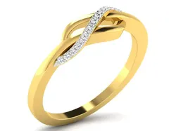 Yellow  Gold diamonds ring -DR-6547 3D print model