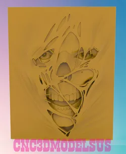 Zombie 3D MODEL STL FILE FOR CNC ROUTER LASER 3D print model