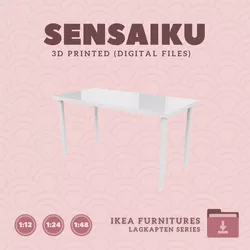 3 LAGKAPTEN  OLOV Desk 25 In h for Dollhouse - IKEA - 3D Print 3D print model