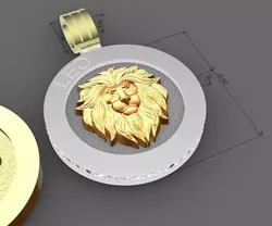 4 model of leo pendant 3D print model