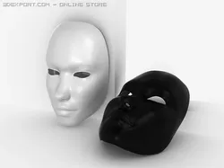 black white mask
