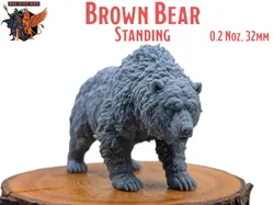 Brown Bear Standing - MGM Print-Ready Mini