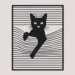 Cat Shadow Wall Art