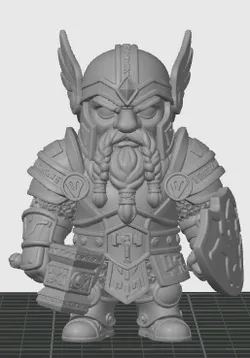 Chibi style Dwarf Paladin 1