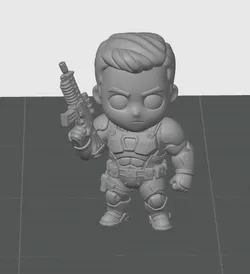 Chibi style Super soldier 1