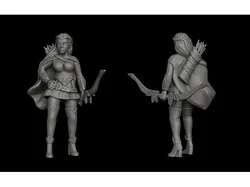 Elf / half-elf female ranger (28mm DnD miniature)