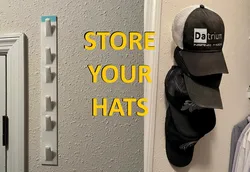 Expandable Hat Rack or Coat Rack with Wall Hanger