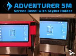 FlashForge Adventurer 5M Screen Bezel With Optional Stylus Holder