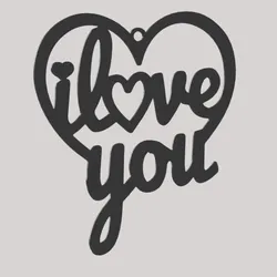 I Love You Heart Wall Art