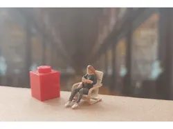 IKEA Poäng 1/87 scale (H0)