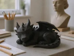 Low Poly Sleeping Dragon