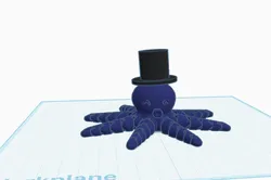 octopus with top hat