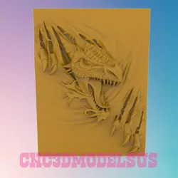Raptor 3D MODEL STL FILE FOR CNC ROUTER LASER  3D print model