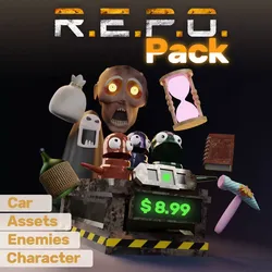 REPO Pack Character - Car - Assets - Enemies - STL 3D print model