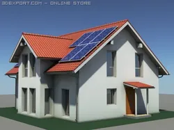 residential solar house