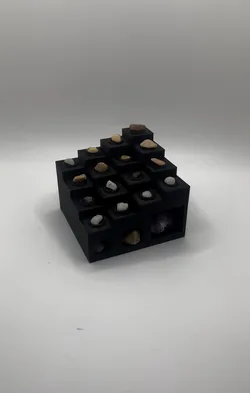 Tiered Cube Rock & Gem Display