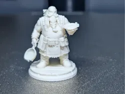 TTRPG Chef miniature 30mm height  - Free 3D Print Model