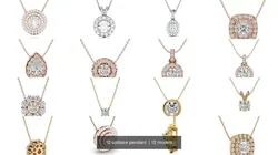 12 solitaire pendant  3D Model Pack