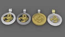 4 model of SCORPIO  pendant 3D print model