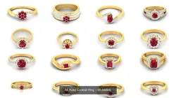 55 Ruby Cocktail Ring  3D Model Pack