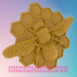 Bee 3D MODEL STL FILE FOR CNC ROUTER LASER 3D print model