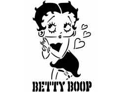 Betty Boop stencil 3